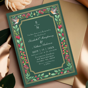 Convite Casamento de Jardim Botânico de Encantação Verde