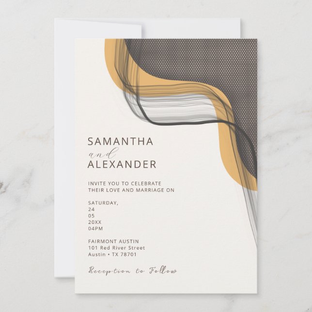 Convite Casamento de Jardim Casual Boho Retro (Frente)