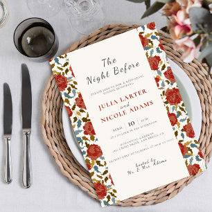 Convite Casamento de Jardim de Pétalas Florais de Rosa Sel