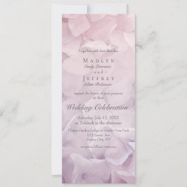 Convite Casamento de Jardim de Verão com Hydrangea Púrpura