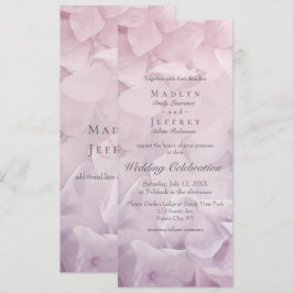 Convite Casamento de Jardim de Verão com Hydrangea Púrpura