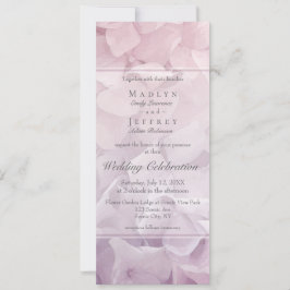 Convite Casamento de Jardim de Verão com Hydrangea Púrpura