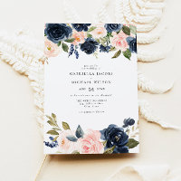 Casamento de Jardim Floral Romântico e Marinho Doc