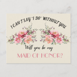 Convite Casamento de Jardim Selvagem Você será minha Madri