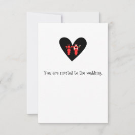 Convite Casamento de lagosta divertida