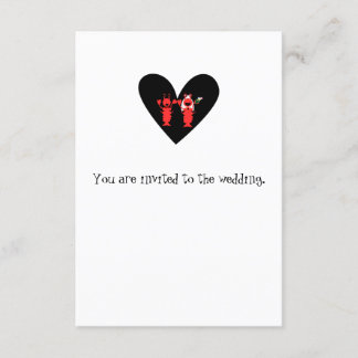 Convite Casamento de lagosta divertido