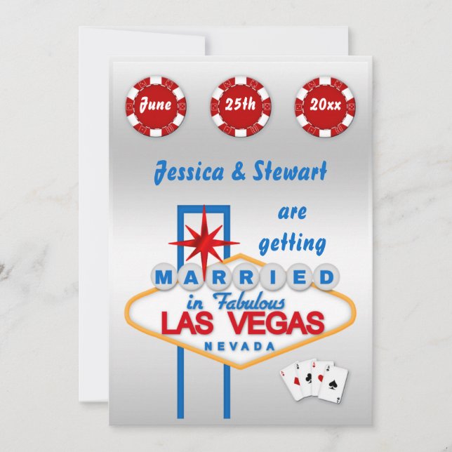 Convite Casamento de Las Vegas (Frente)