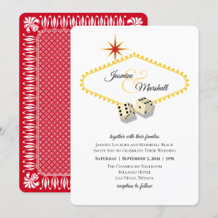 Convite Casamento de Las Vegas Marquee
