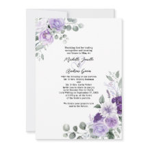Casamento de Lavanda Roxo Floral