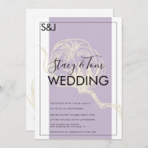 Casamento de Lavandas de algodão botânico