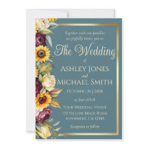 Casamento de Legância de Girassol