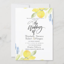 Casamento de Limões de Aquarela