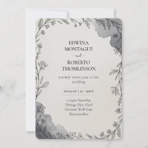 Casamento de Linha Botânica Cinza Patrimônio