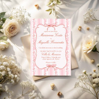 Casamento de listras florais cor-de-rosa pastel