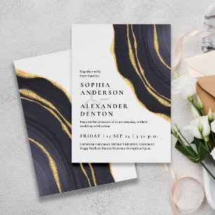 Convite Casamento de Lux cinza agate