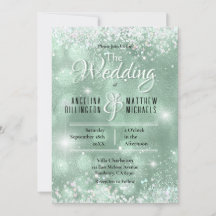 Casamento de Luxo Glamorous Aqua Glitter