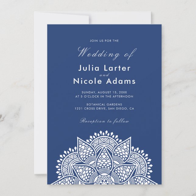 Convite Casamento de Luxo Metálico Geométrico Glitter (Frente)