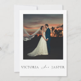 Convite Casamento de Luxo Minimalista Moderno e Elegante