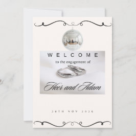 Convite Casamento de Luxo Prata e Diamante