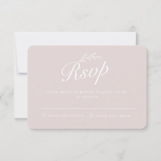 Convite Casamento de Manuscrito de Folha Botânica de Estal