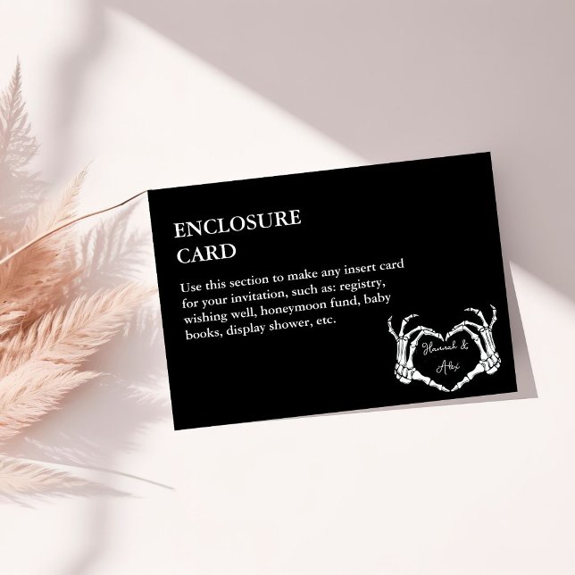 Convite Casamento de Mão Cardíaca do Halloween Gótico (Criador carregado)