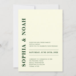 Convite Casamento de Marfim Moderno Mínimo do Código QR