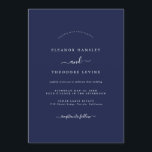 Convite Casamento de Marinhos Moderno Minimalista<br><div class="desc">Mais Bonito Convites de Casamento na Loja Little Bayleigh!</div>
