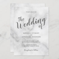 Casamento de Mármore Branco Elegante Clássico