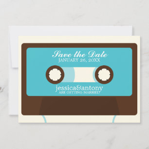 Convite Casamento de Mixtape Retrô Salve a Data