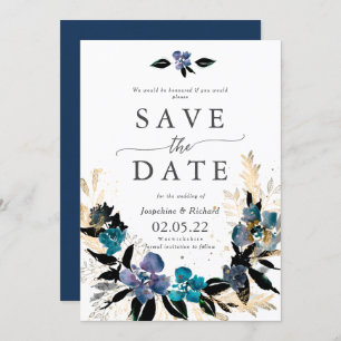 Convite Casamento de modelo de Texto Rústico salvar data