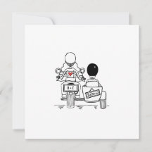 Casamento de Moto Personalizada e Sidecar