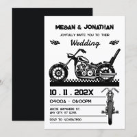 Casamento de motociclista de moto antiga