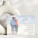 Convite Casamento de Na moda de Sobreposição de Fotografia<br><div class="desc">Convite para Casamento de Na moda de Sobreposição de Fotografia Moderna</div>