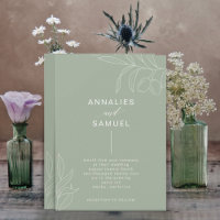 Casamento de Na moda Moderno do Branch Verde