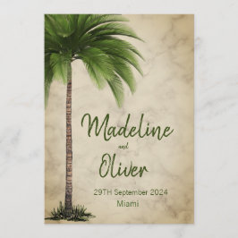 Convite Casamento de Na moda Moderno Elegante da Árvore de