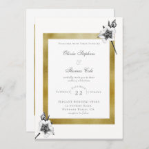 Casamento de Natal com Script de Quadro Dourado de