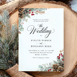 Convite Casamento de Natal da Rússia Elegante