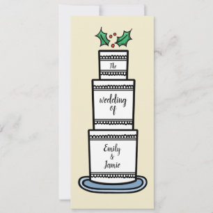 Convite Casamento de Natal Personalizado