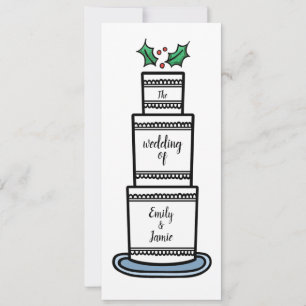 Convite Casamento de Natal Personalizado