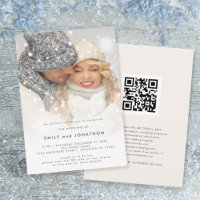 Casamento de Natal QR para Sobreposição de Foto Mo