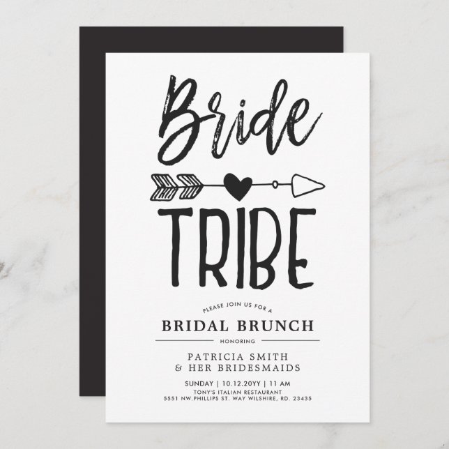 Convite Casamento de Noiva Bridal Brunch (Frente/Verso)