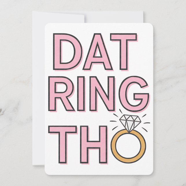 Convite Casamento De Noivado De Casamento Tão Engraçado (Frente)