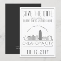Casamento de Oklahoma City | Skyline Salvar a Data