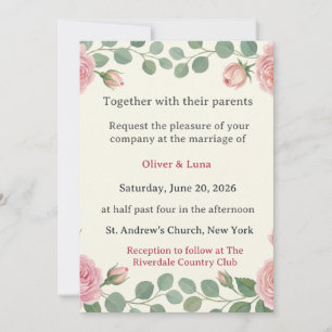 Convite Casamento de Oliver & Luna - Casal de Gatos