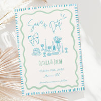 Casamento de Onda de Arco Escrivável Desenhado à M