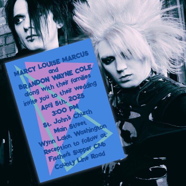 Convite Casamento de Ondas Nova Azul com 80 Pastéis (Criador carregado)