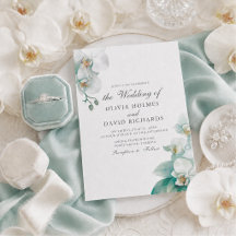 Casamento de Orquídea Branca Minimalista Elegante