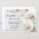 Convite Casamento de Orquídeas Brancas e Roxas Elegantes (Frente/Verso)
