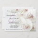 Convite Casamento de Orquídeas Brancas e Roxas Elegantes (Frente)