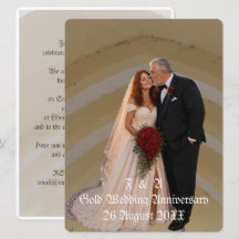 Casamento de Ouro 50º Aniversário Casal Foto Beijo